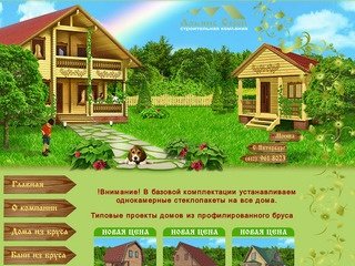 Строительство деревянных домов и бань из профилированного бруса 