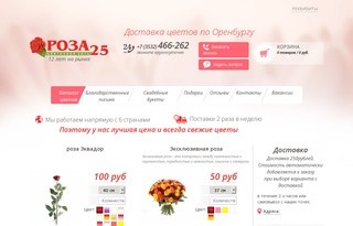 Доставка букетов цветов в Оренбурге - Цветочная сеть 