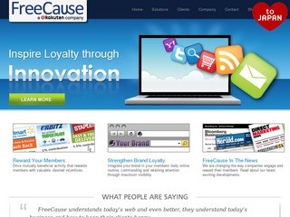 FreeCause (A smarter way to build loyalty! Increase engagement and create lasting, profitable relationships with your members. Experience unrivaled, success with our powerful, on-demand Loyalty Suite)