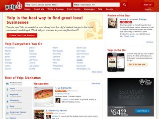 Yelp.com - Restaurants, Dentists, Bars, Beauty Salons, Doctors (User Reviews and Recommendations of Top Restaurants, Shopping, Nightlife, Entertainment, Services and More at Yelp)