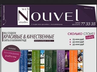 Создание сайтов в Калининграде. Услуги студии веб-дизайна Калининграда - Nouvel