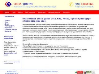 Пластиковые окна и двери Veka, KBE, Rehau в Краснодаре и Краснодарском крае