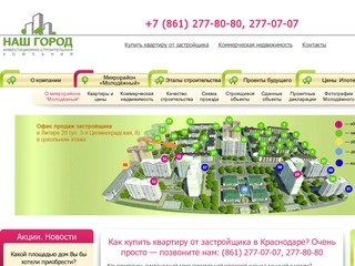 Купить квартиру от застройщика ИСК "Наш город" в Краснодаре