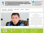 Региональный банк данных о детях, оставшихся без попечения родителей Сахалинской области