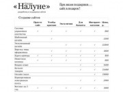 Разработка, поддержка и продвижение сайтов | Cтудия «Налуне», г. Краснодар