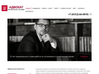 Адвокат в Хабаровске - Яков Васильевич Пушкарёв