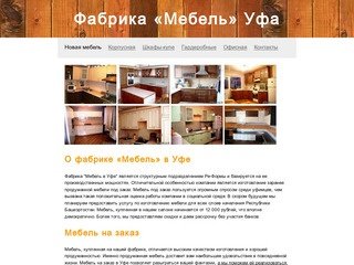 Фабрика «Мебель» Уфа — корпусная мебель, мебель на заказ в Уфе
