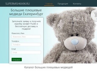 Купить плюшевого мишку в Екатеринбурге.Купить плюшевого медведя.
