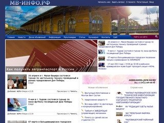 Сайт города Малая Вишера (Маловишерский район)