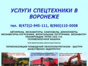 Услуги спецтехники в Воронеже