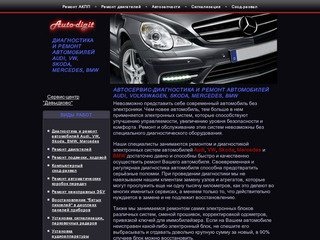 Автосервис-диагностика и ремонт Audi VW Skoda BMW Mercedes Москва