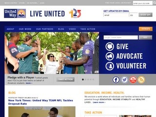 United Way (United Way Worldwide is the leadership and support organization for the network of nearly 1,800 community-based United Ways in 45 countries and territories)
