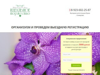 Выездная регистрация в Кемерово | Свадьба