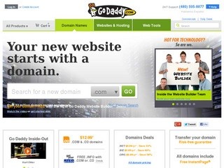 Domain Names, Web Hosting and SSL Certificates - "Go Daddy"
