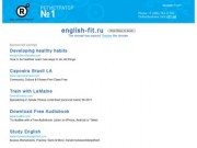 English Fit - английский клуб нового поколения. Курсы английского языка в Санкт-Петербурге.