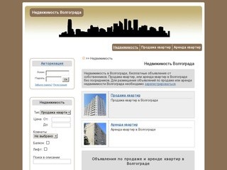 Недвижимость Волгограда - продажа и аренда квартир в Волгограде