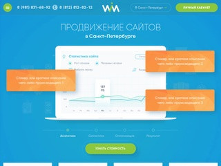 Продвижение сайтов в Санкт-Петербурге SEO раскрутка в поисковых системах