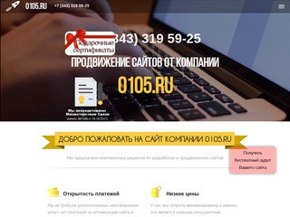 Продвижение сайтов 0105 ru создание и раскрутка сайта в Екатеринбурге