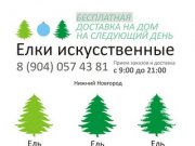 Доставка искусственных елок на дом в Нижнем Новгороде