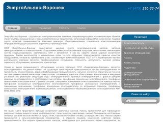 ЭнергоАльянс Воронеж - поставки электротехники, промышленного оборудования
