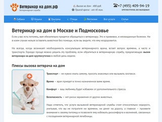 Ветеринарная помощь на дому в Москве и МО (Россия, Московская область, Москва)