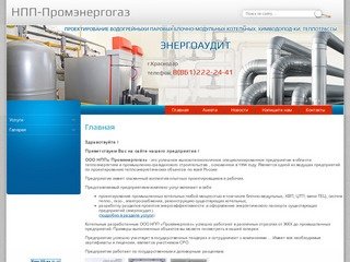 ООО НПП Промэнергогаз специализированное предприятие в области теплоэнергетики и промышленно