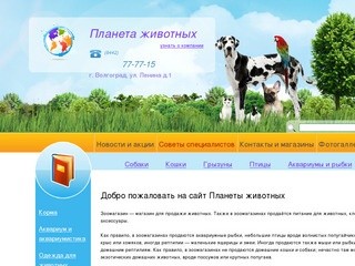 Официальный сайт зоомагазина 