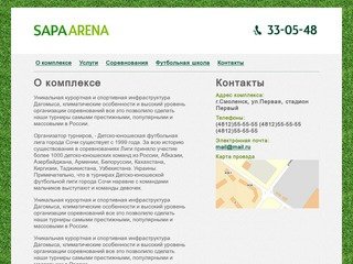 Сапаарена - футбольное поле в аренду г.Смоленск :: О комплексе
