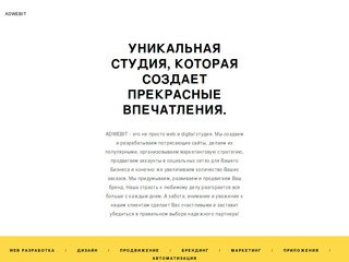 Сайт посвященный созданию и разработке уникальных WEB проектов. Занимаемся разработкой сайтов любой сложности. (Украина, Одесская область, Одесса)