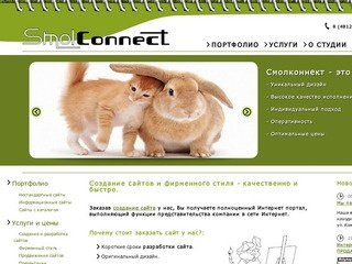 Смолконнект - создание и разработка сайтов в Смоленске, продвижение сайтов, фирменый стиль.