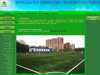 Футбол Чкаловского района