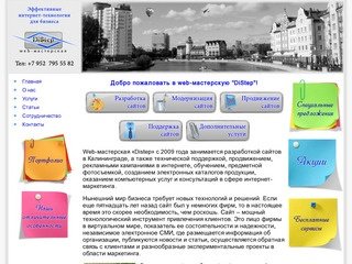 DiStep - разработка сайтов в Калининграде, продвижение и техническая поддержка