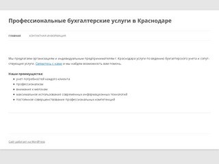 Профессиональные бухгалтерские услуги в Краснодаре