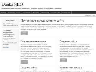 Danka SEO - поисковое продвижение сайтов, оптимизация, раскрутка сайтов