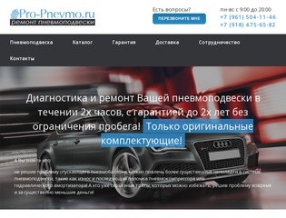 Ремонт пневмоподвески, купить пневмостойки в Краснодаре и крае | Pro-Pnevmo.ru