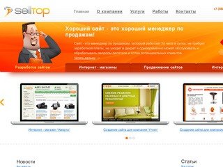 Создание сайтов в Краснодаре, продвижение сайтов, реклама в Интернете | веб-студия SellTop