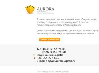 «Аврора» - транспортно логистическая компания