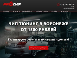 Чип-тюнинг в Воронеже, отключение EGR и сажевых фильтров | ProChip
