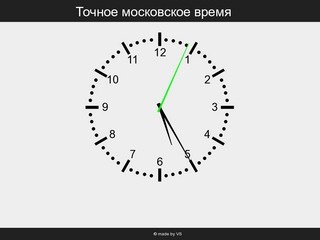 Самое точное московское время