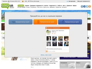 Сайт міста Тернополя