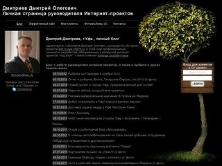 Дмитрий Дмитриев, г.Уфа , личный блог