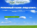 Рулонный газон «под ключ» в Москве и Московской области