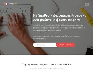 НайдиPro - безопасный сервис для работы с фрилансерами (Россия, Московская область, Москва)
