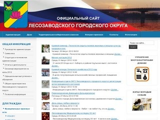 Официальный сайт Лесозаводского городского округа (Администрация)