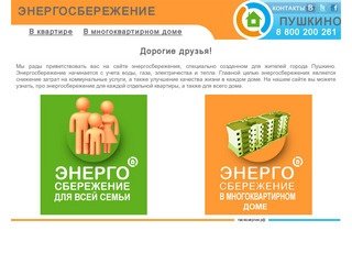 Энергосбережение в Пушкино