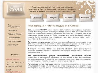 Реставрация и чистка подушек в Омске!