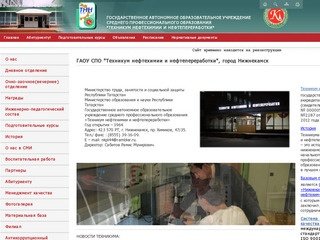 ГАОУ СПО "Техникум нефтехимии и нефтепереработки", город Нижнекамск