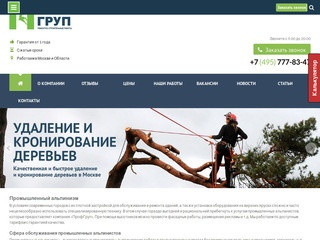 Промышленный альпинизм в Москве, высотные работы - ПРОФГРУП
