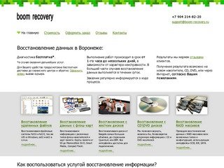 BOOM RECOVERY | Восстановление информации в Воронеже
