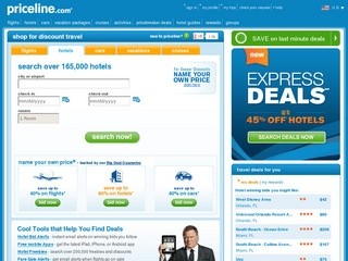 Priceline.com | Best deal on Hotels, Flights, Cars, Vacations & more (Get deep discounts on hotels, flights, rental cars, vacations and cruises. Exclusive travel deals you won't find anywhere else. Priceline.com)